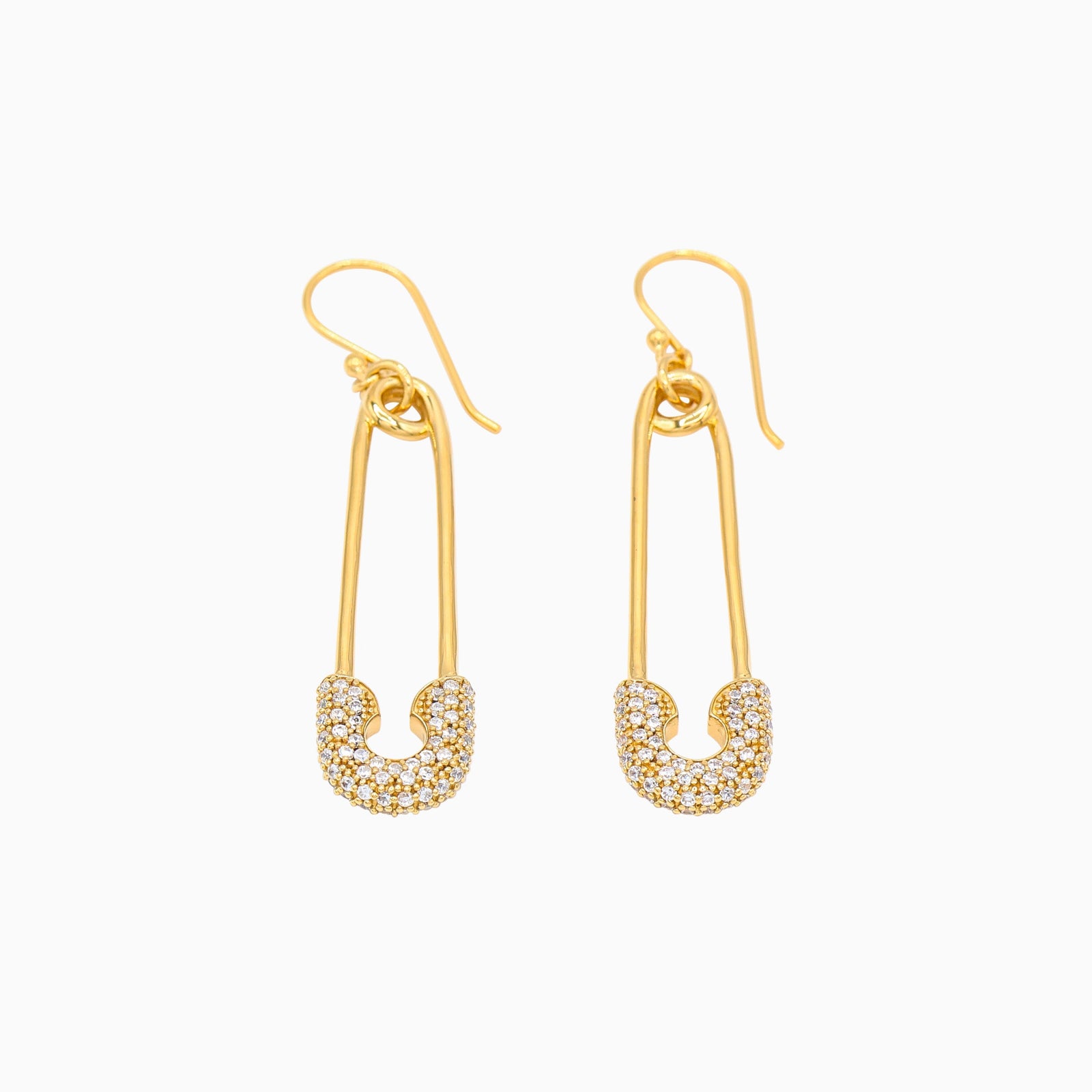 18k Gold Vermeil-SOLIDARITY Safety Pin Earrings