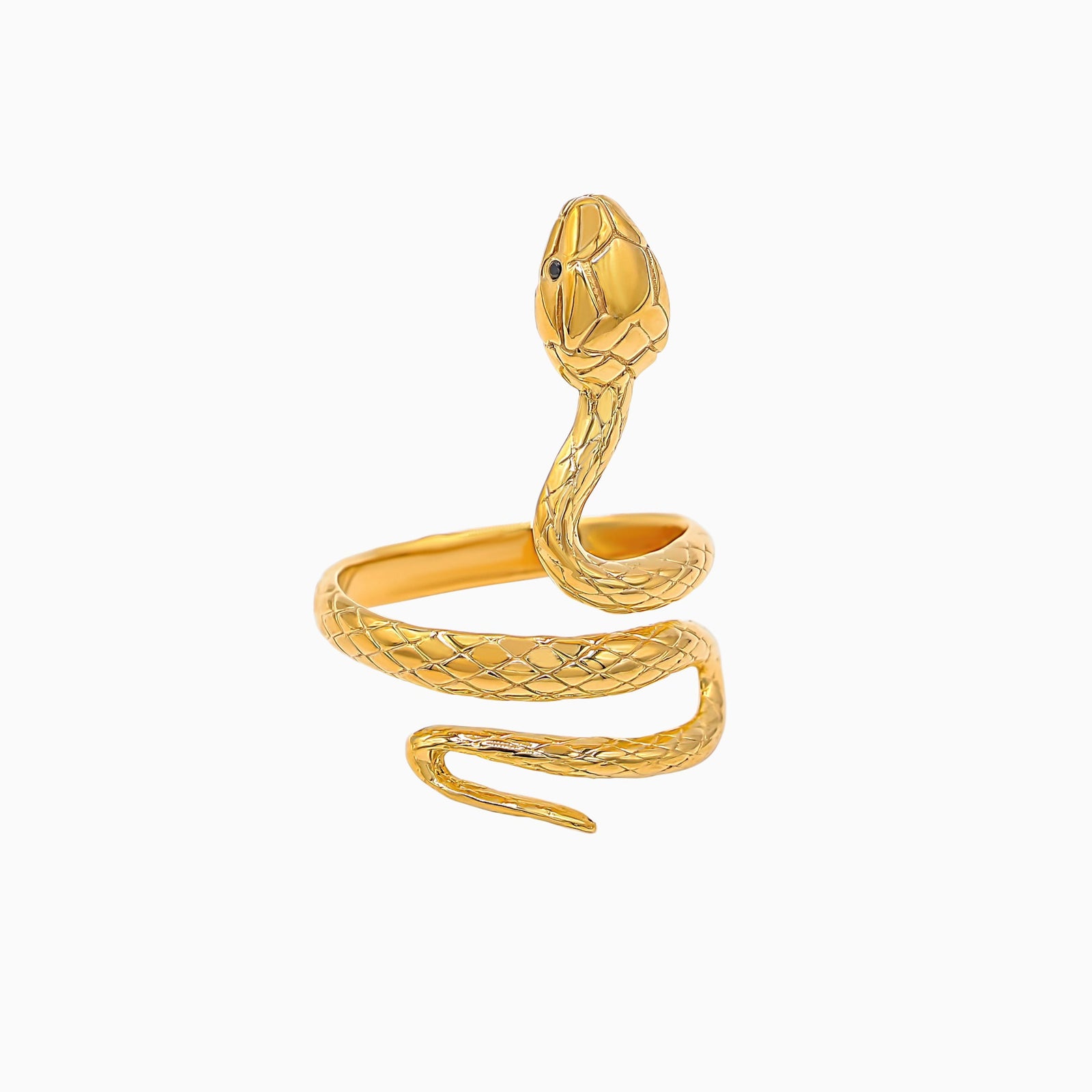 18k Gold Vermeil-COLD-BLOODED Snake Ring