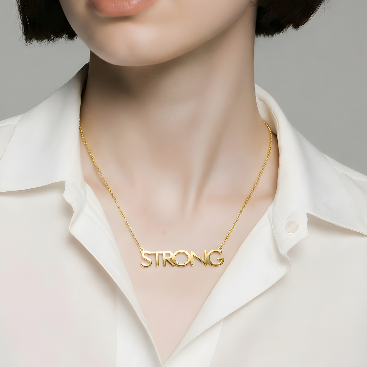 18k Gold Vermeil-STRONG Necklace