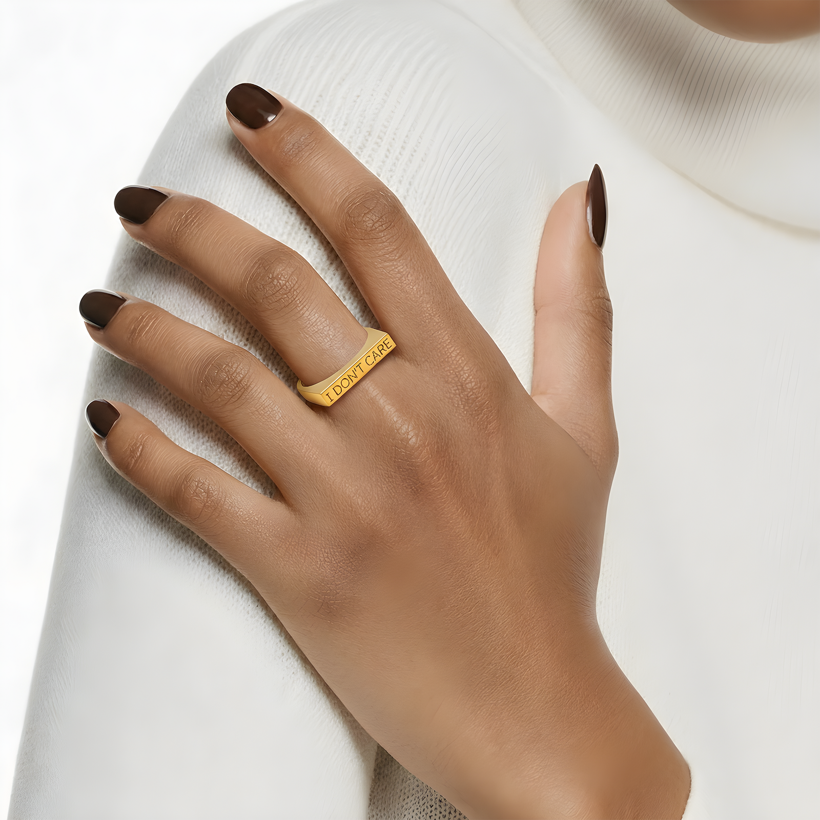 18k Gold Vermeil-I DON'T CARE Ring