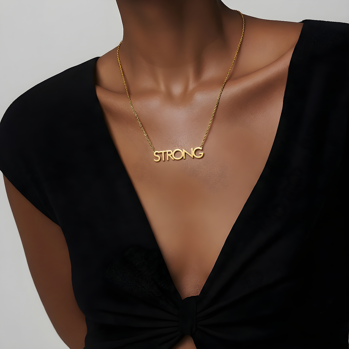 18k Gold Vermeil-STRONG Necklace