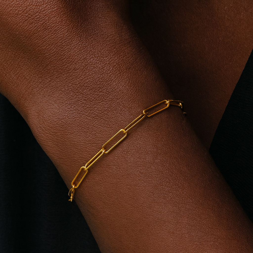 18k Gold Vermeil-UNBREAKABLE Chain Link Bracelet