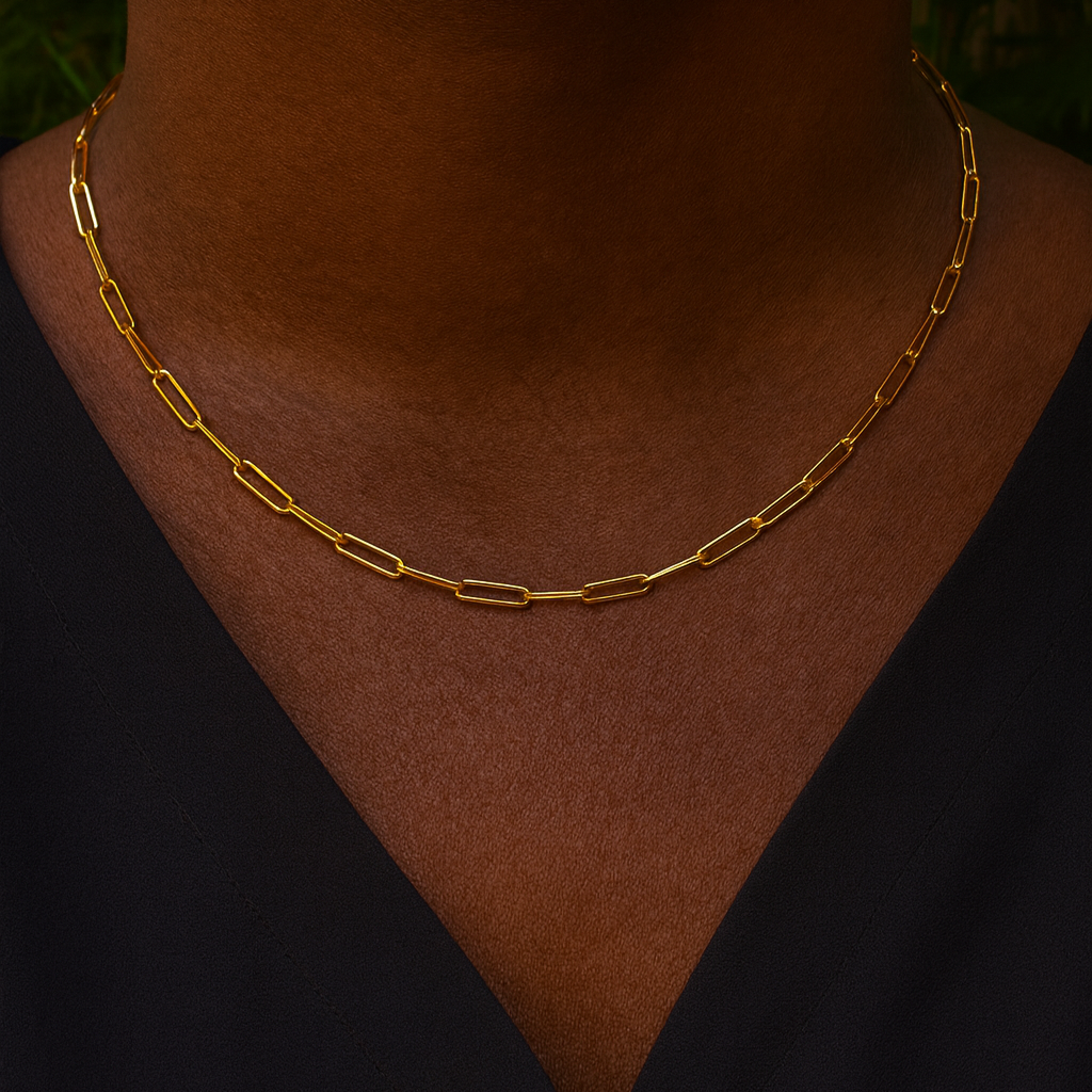 18k Gold Vermeil-UNBREAKABLE Chain Link Necklace