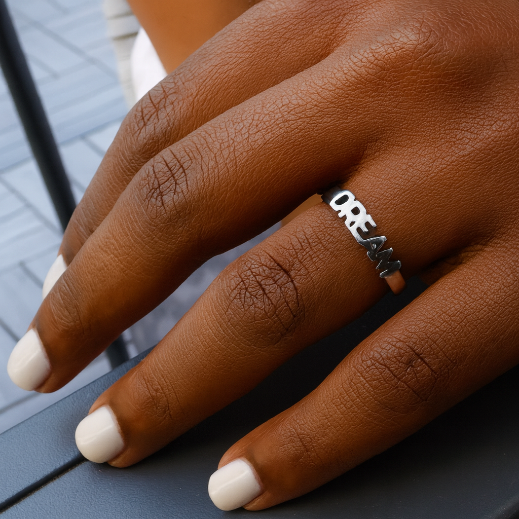 Sterling Silver (With Rhodium Protection)-DREAM Ring