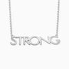 Sterling Silver (With Rhodium Protection)-STRONG Necklace
