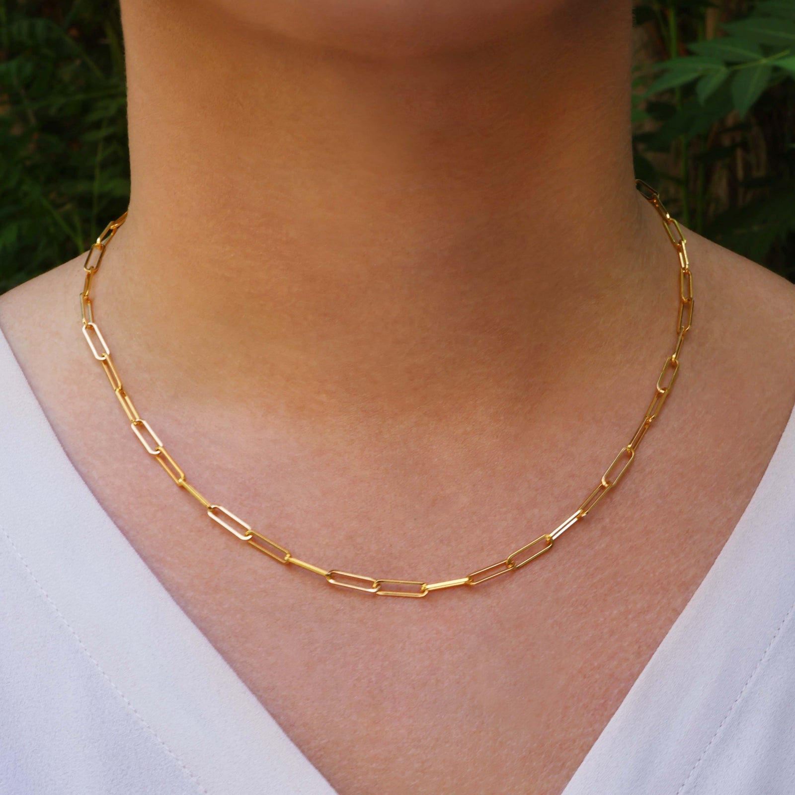 18k Gold Vermeil-UNBREAKABLE Chain Link Necklace