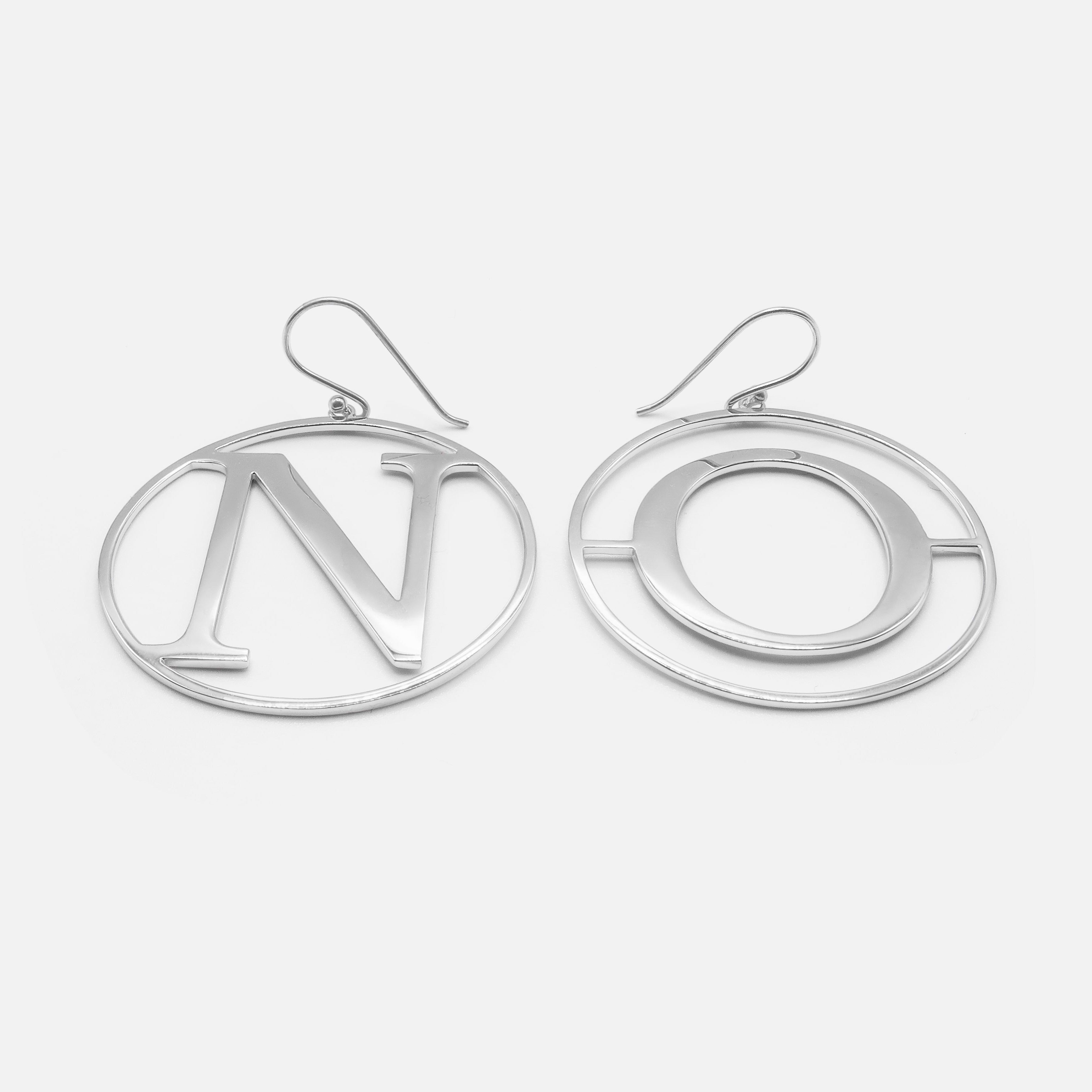 N.O. Hoop Earrings