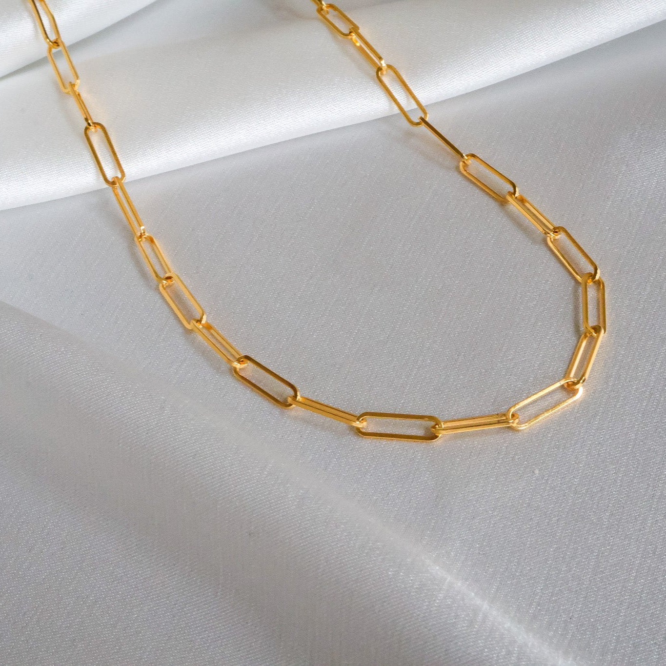 18k Gold Vermeil-UNBREAKABLE Chain Link Necklace