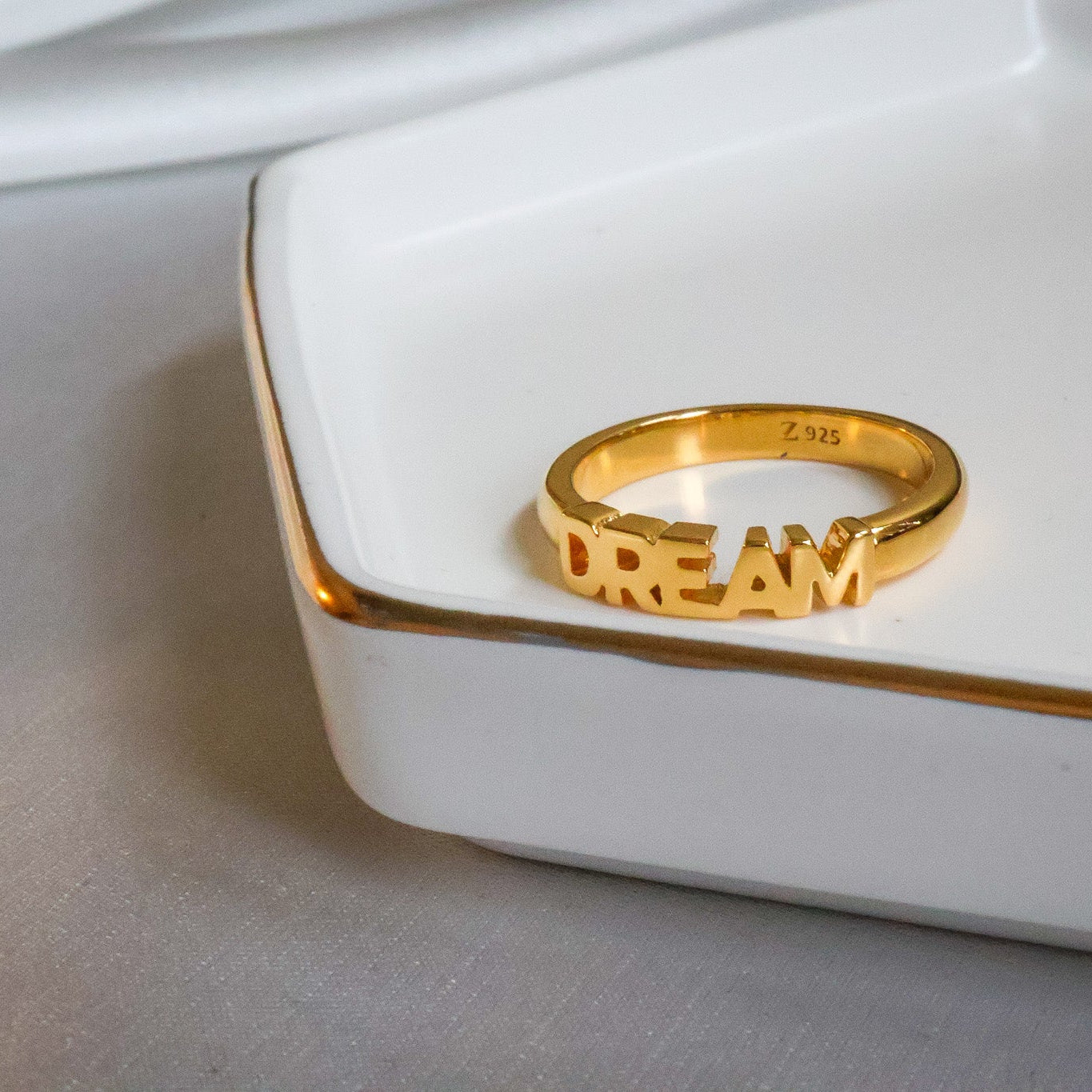 18k Gold Vermeil-DREAM Ring