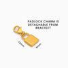 18k Gold Vermeil-UNBREAKABLE Chain Link Bracelet with Mini Padlock