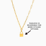 UNBREAKABLE Chain Link Necklace With Padlock