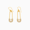 18k Gold Vermeil-SOLIDARITY Safety Pin Earrings