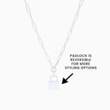 UNBREAKABLE Chain Link Necklace With Padlock