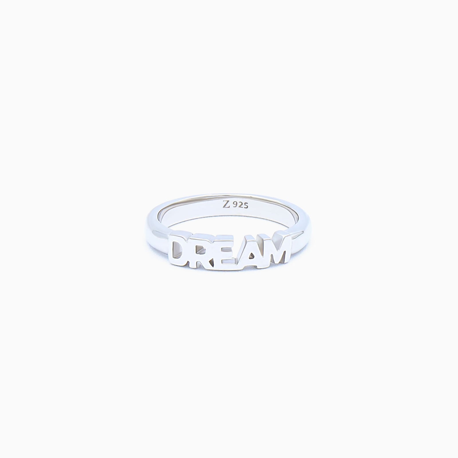 Sterling Silver (With Rhodium Protection)-DREAM Ring