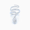 Sterling Silver (With Rhodium Protection)-COLD-BLOODED Snake Ring