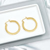 18k Gold Vermeil-I CHOOSE ME Hoop Earrings