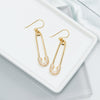 18k Gold Vermeil-SOLIDARITY Safety Pin Earrings