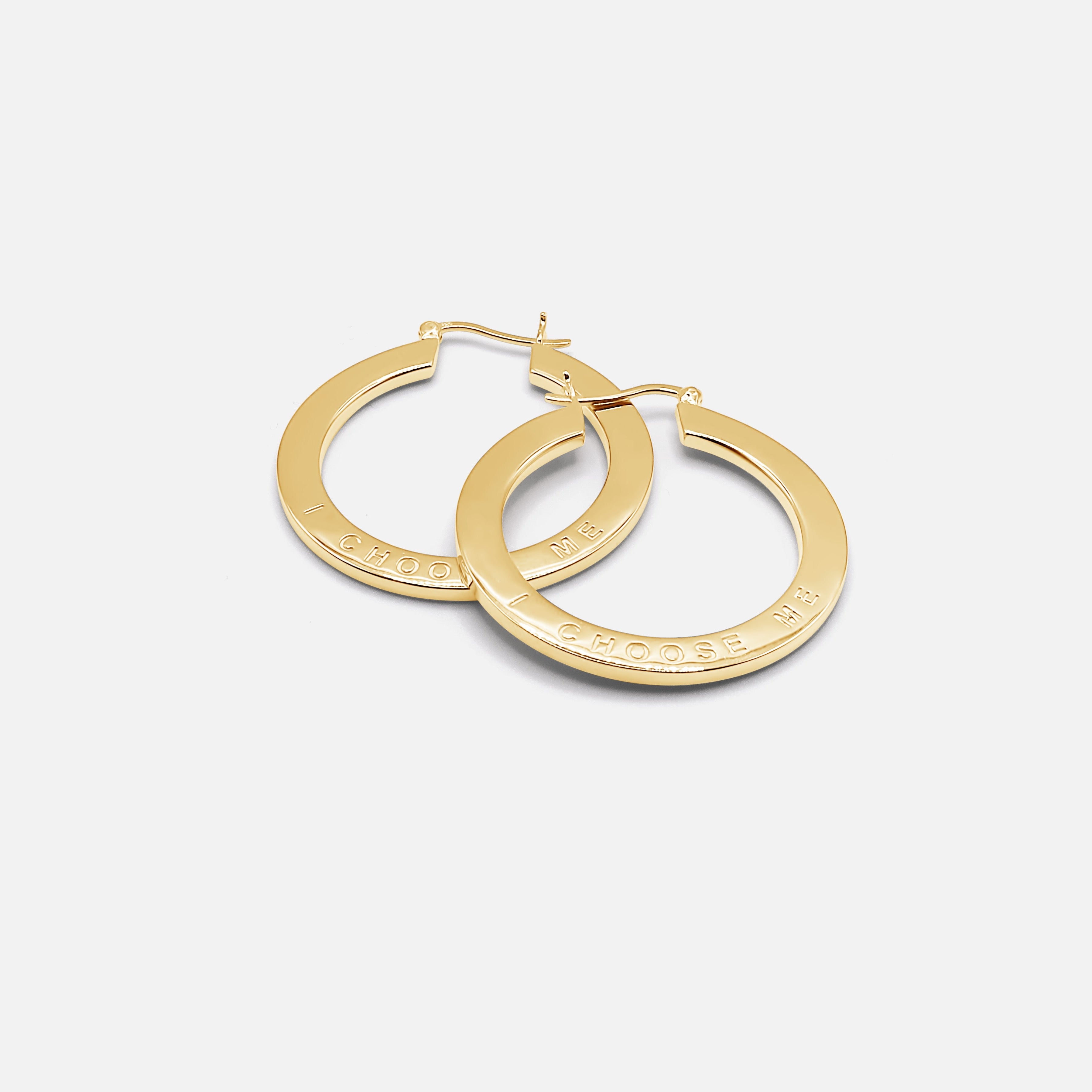 I CHOOSE ME Hoop Earrings