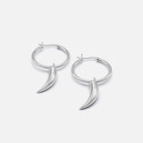 CLAWS OUT Hoop Earrings With Claw Charm