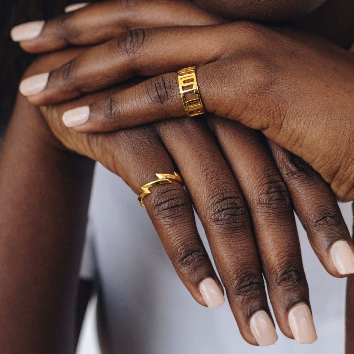 18k Gold Vermeil-STRIKING Lightning Bolt Ring